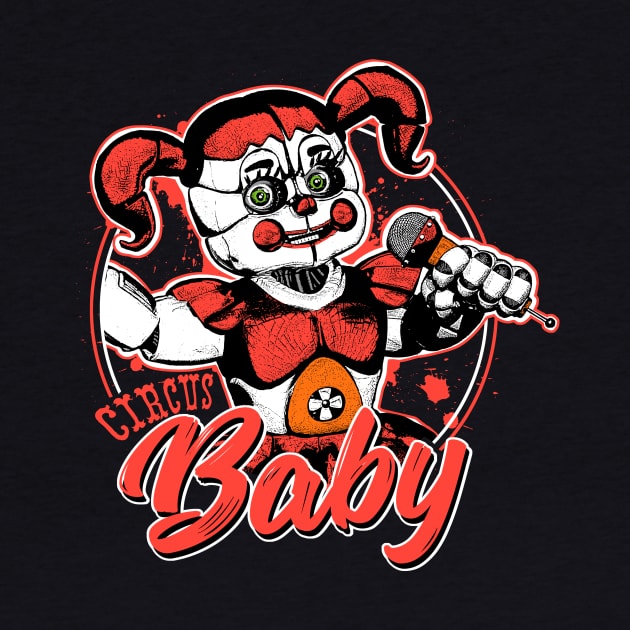Five Nights at Freddy's Scary Circus Baby Doll by DeepFriedArt